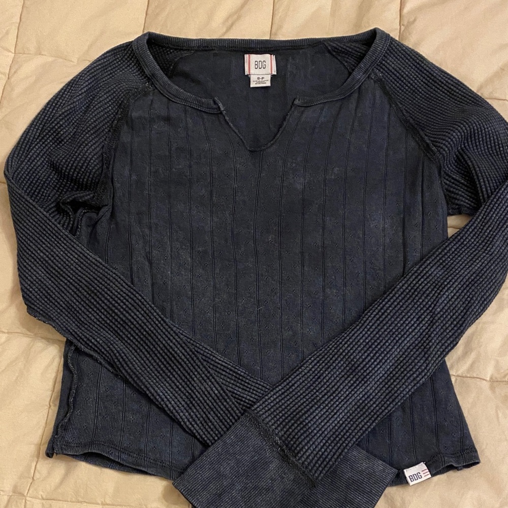 Urban Outfitters BDG Charcoal Long Sleeve Top